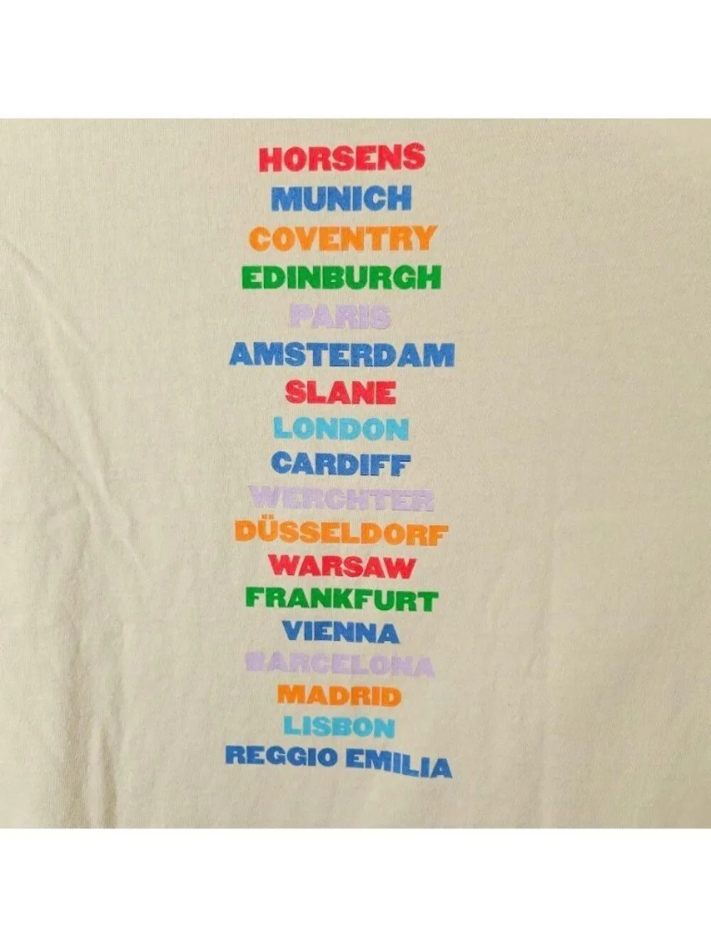 Harry Styles T Shirt Mens Size Medium Cream Love On Tour European RELAXED FIT